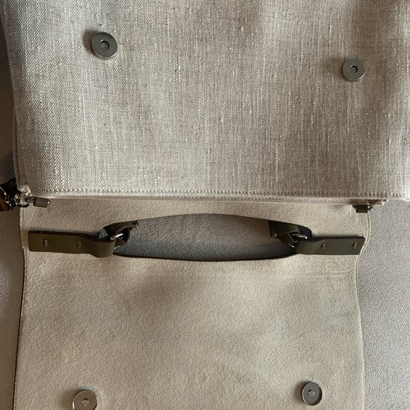 LIA NUMA Structured Italian Leather Crossbody Shoulder Bag - Picture 8 of 12